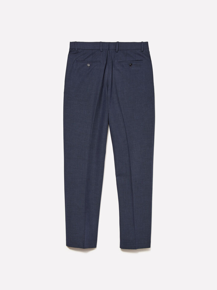 Dark blue chinos - men's slim fit trousers - Dark Blue | Sisley image number 2